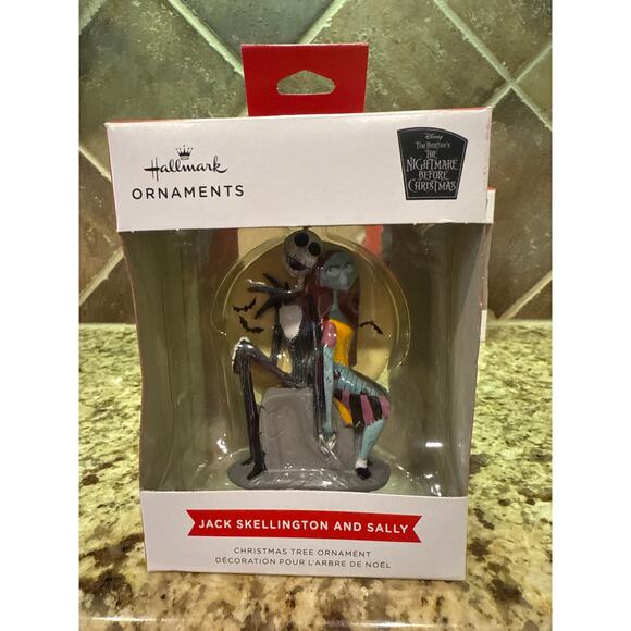 New Disney Tim Burton's The Nightmare Before Christmas Hallmark Ornament Bundle - Picture 4 of 9